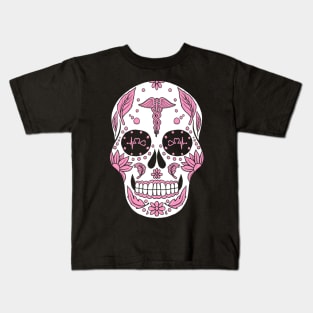 Sugar Pink Skull Kids T-Shirt